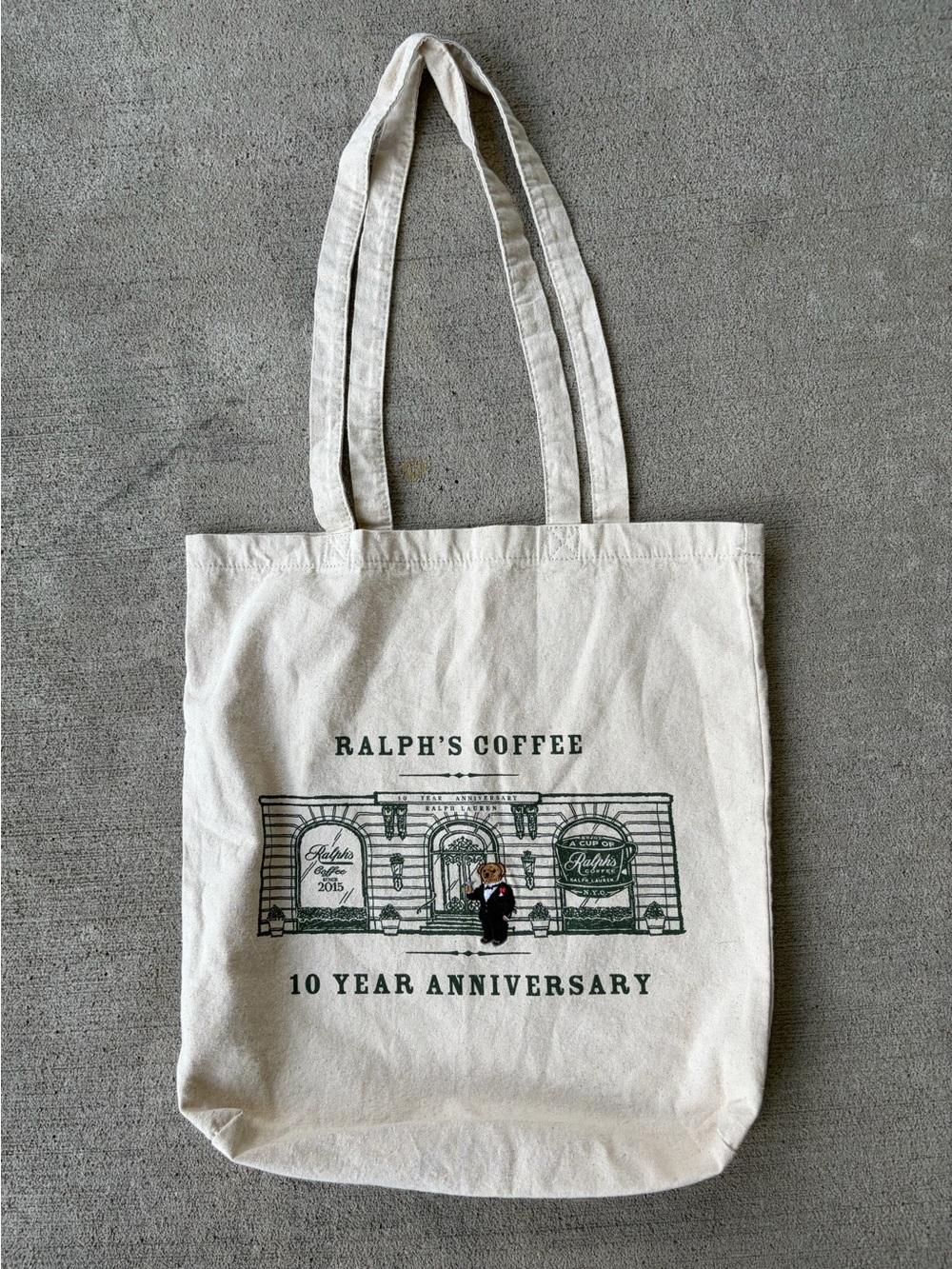 Polo Ralph Lauren polo bear Ralph’s coffee 10 year anniversary tote bag purse
